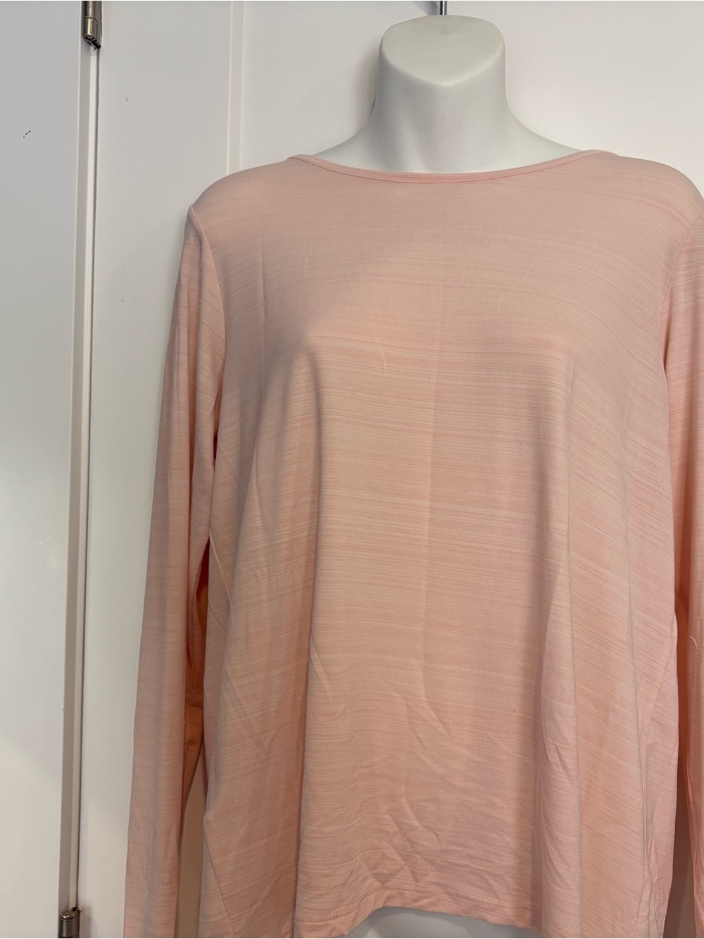 Eddie Bauer Light Peach Long Sleeve Top